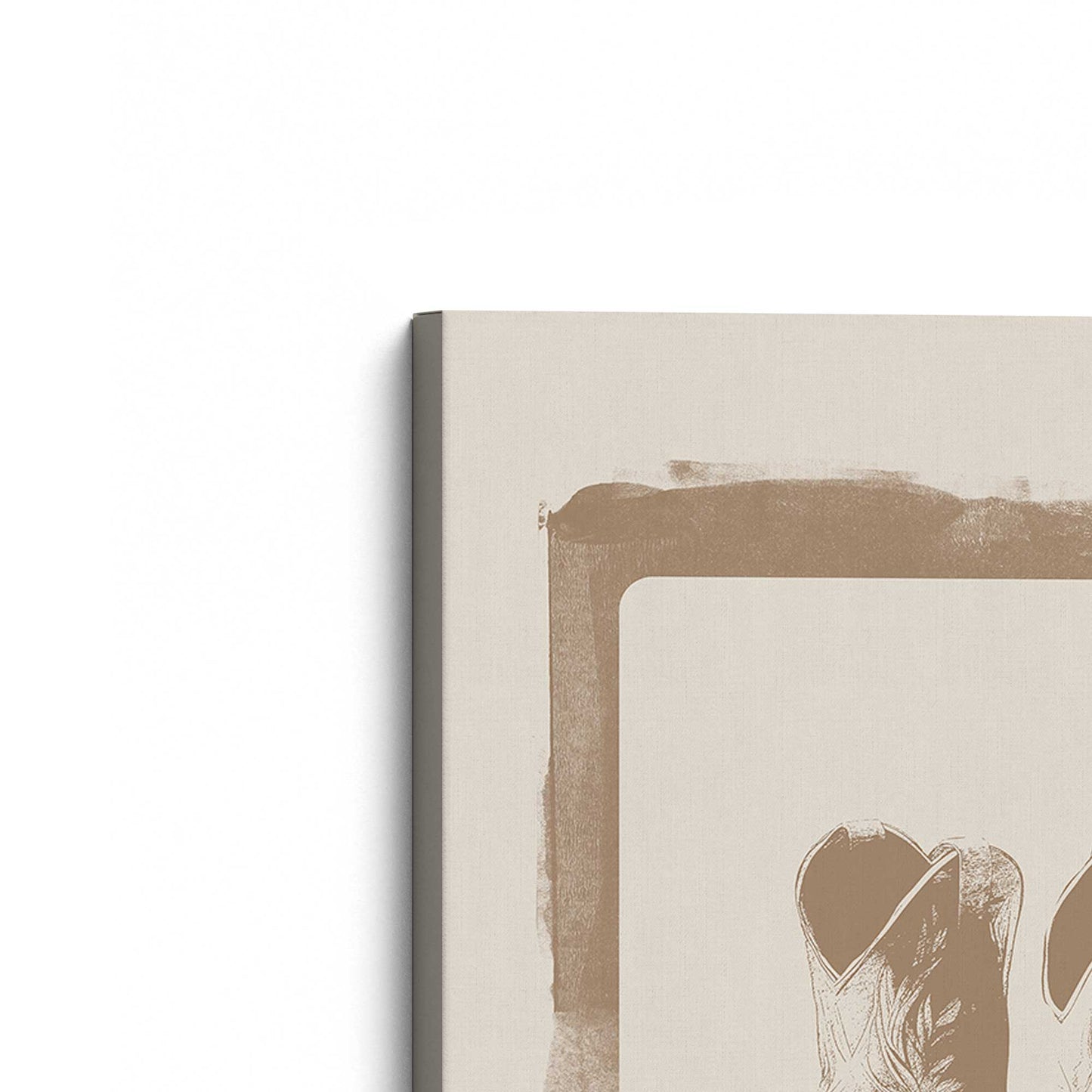 [Color:Stretched Canvas], Picture of the corner of the art