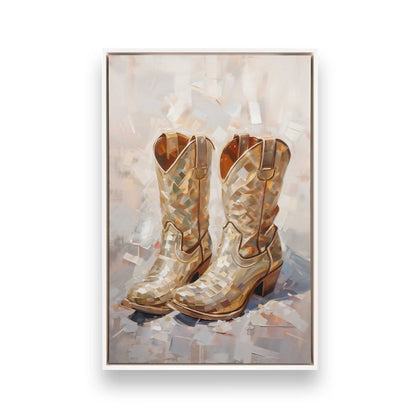 [Color:Opaque White], Picture of art in a White frame
