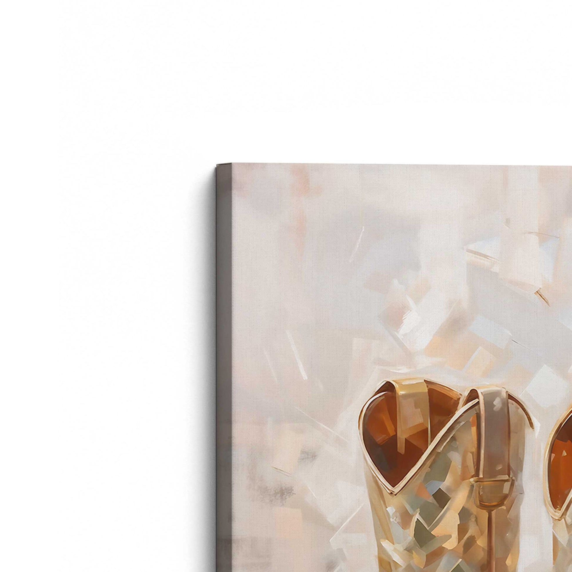 [Color:Stretched Canvas], Picture of the corner of the art