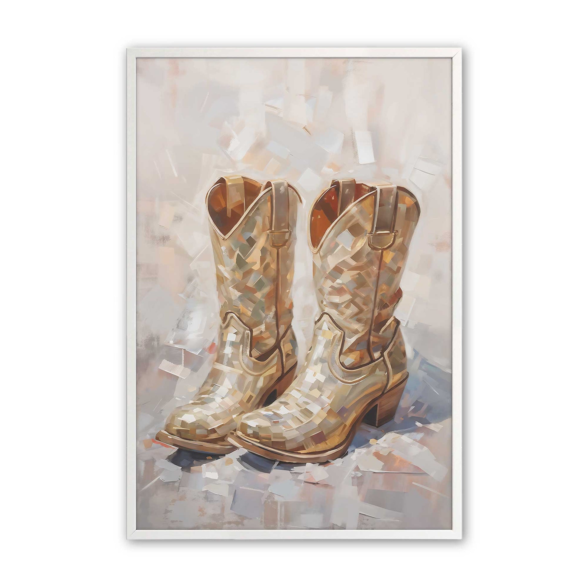 [Color:Opaque White], Picture of art in a Opaque White frame