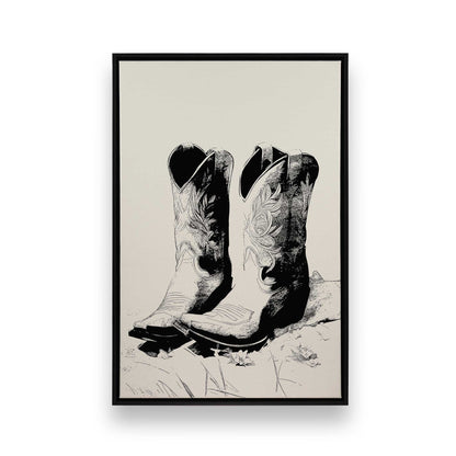 [Color:Satin Black], Picture of art in a Satin Black frame