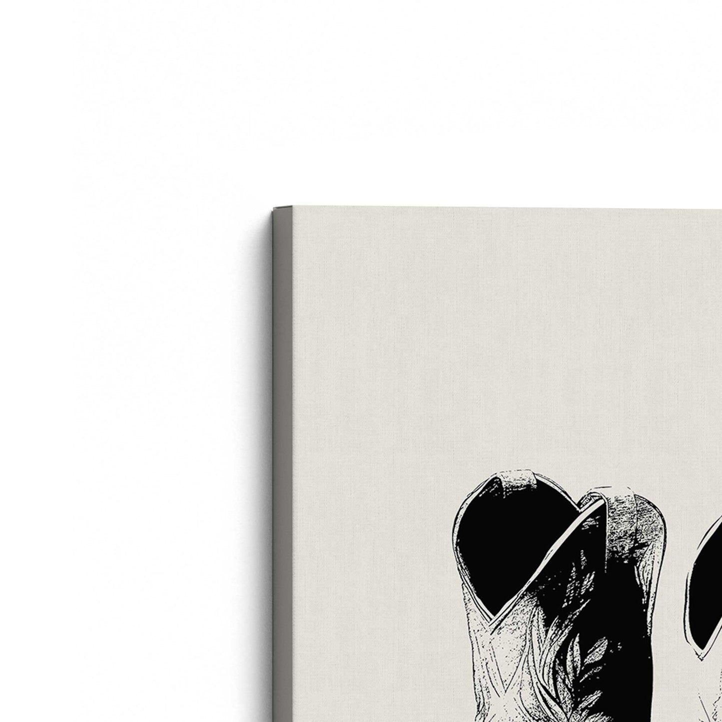 [Color:Stretched Canvas], Picture of the corner of the art