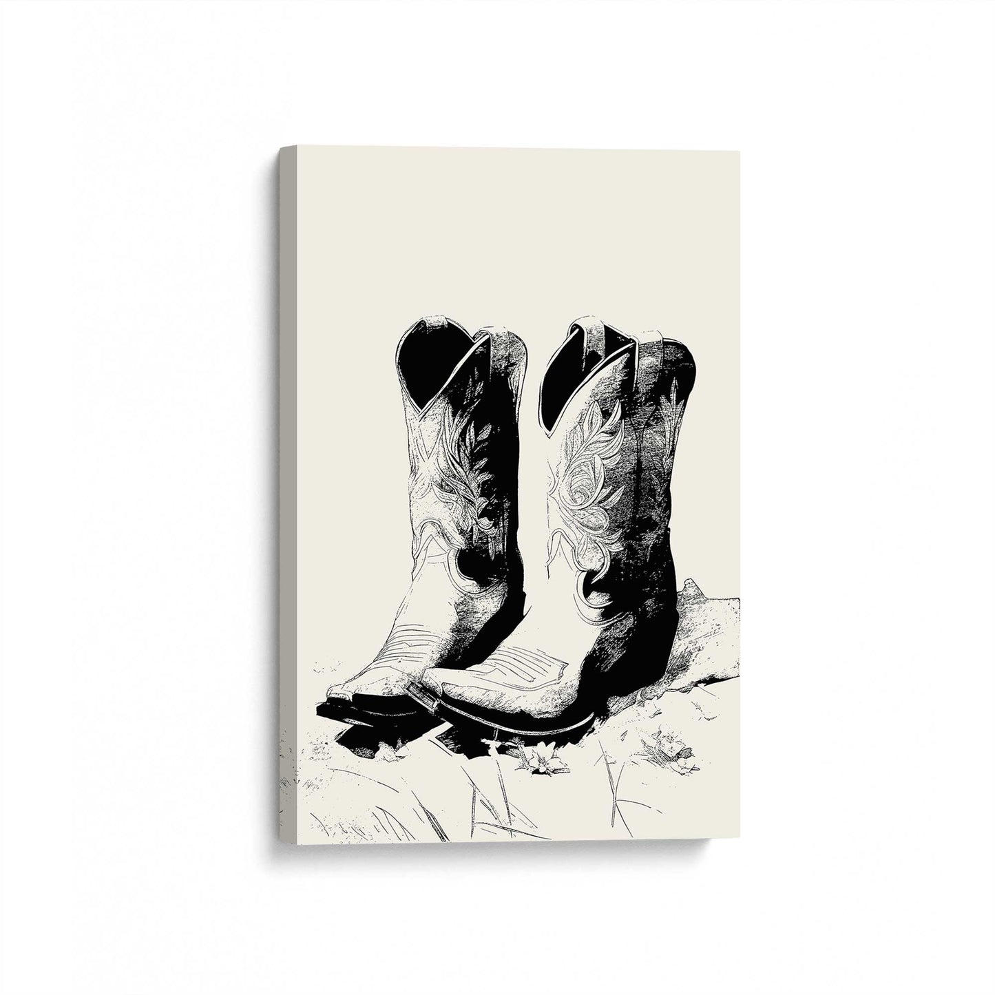 [Color:Stretched Canvas], Picture of art at an angle