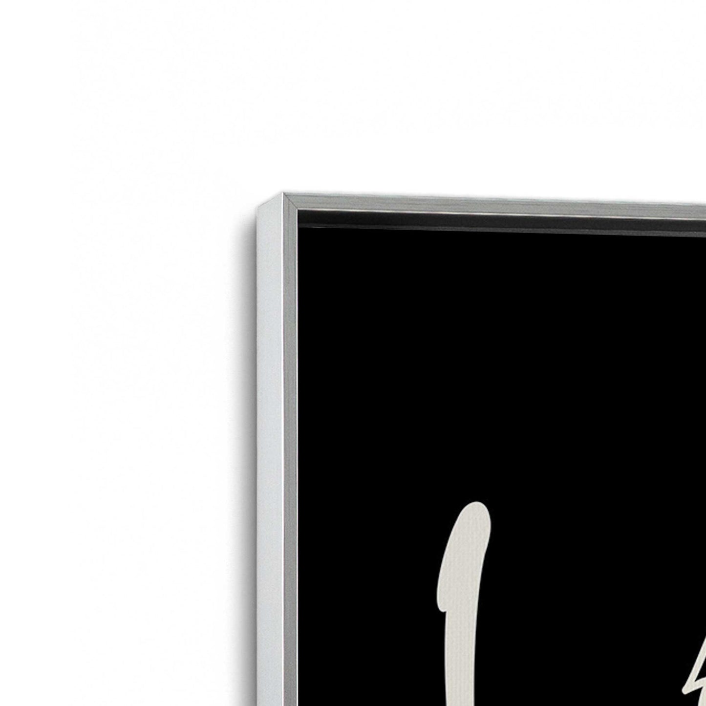 [Color:Polished Chrome], Picture of art in a Polished Chrome frame at an angle