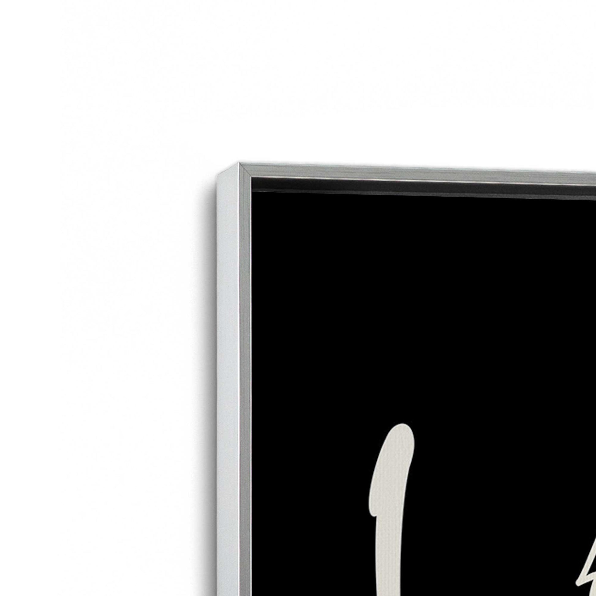 [Color:Polished Chrome], Picture of art in a Polished Chrome frame at an angle