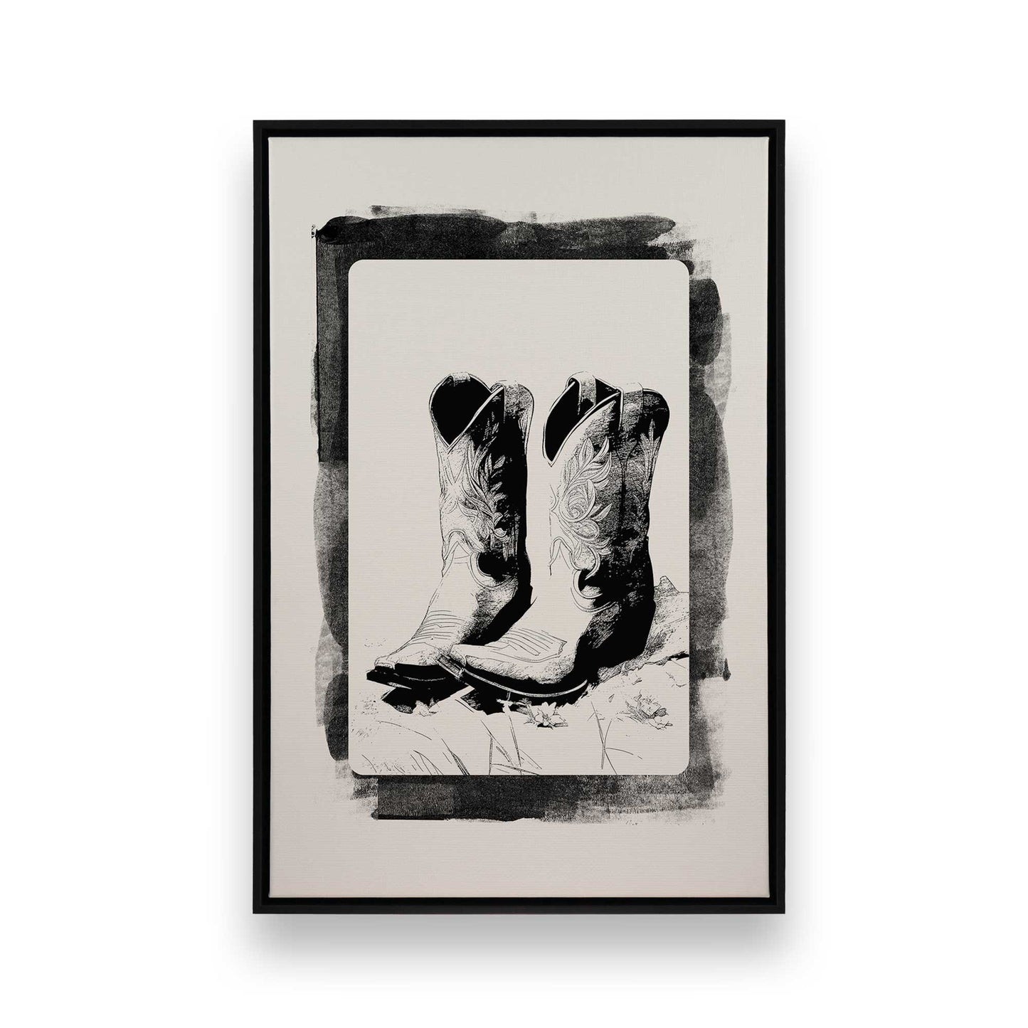 [Color:Satin Black], Picture of art in a Satin Black frame