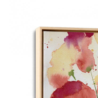 [Color:American Maple], Picture of art in a American Maple frame at an angle