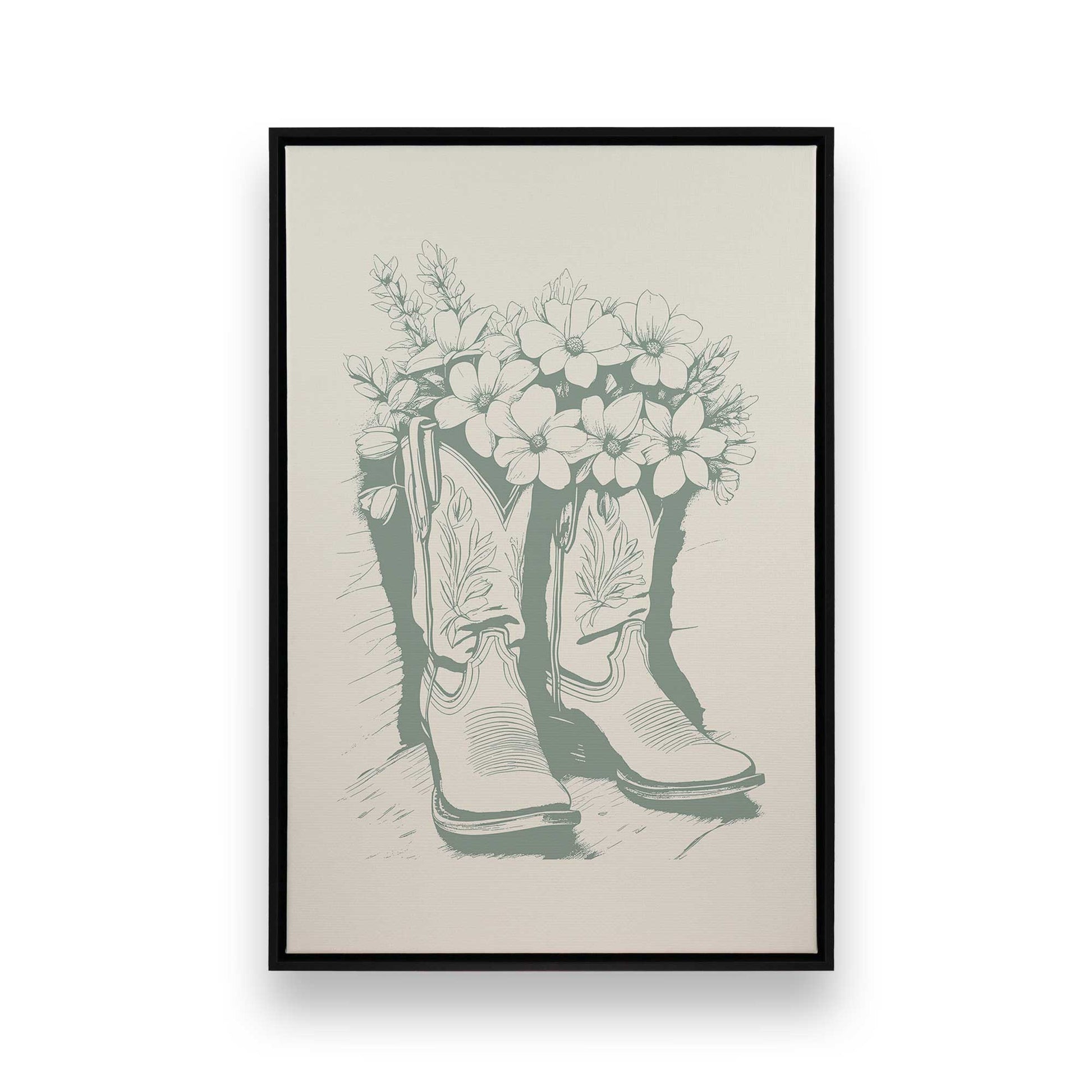 [Color:Satin Black], Picture of art in a Satin Black frame