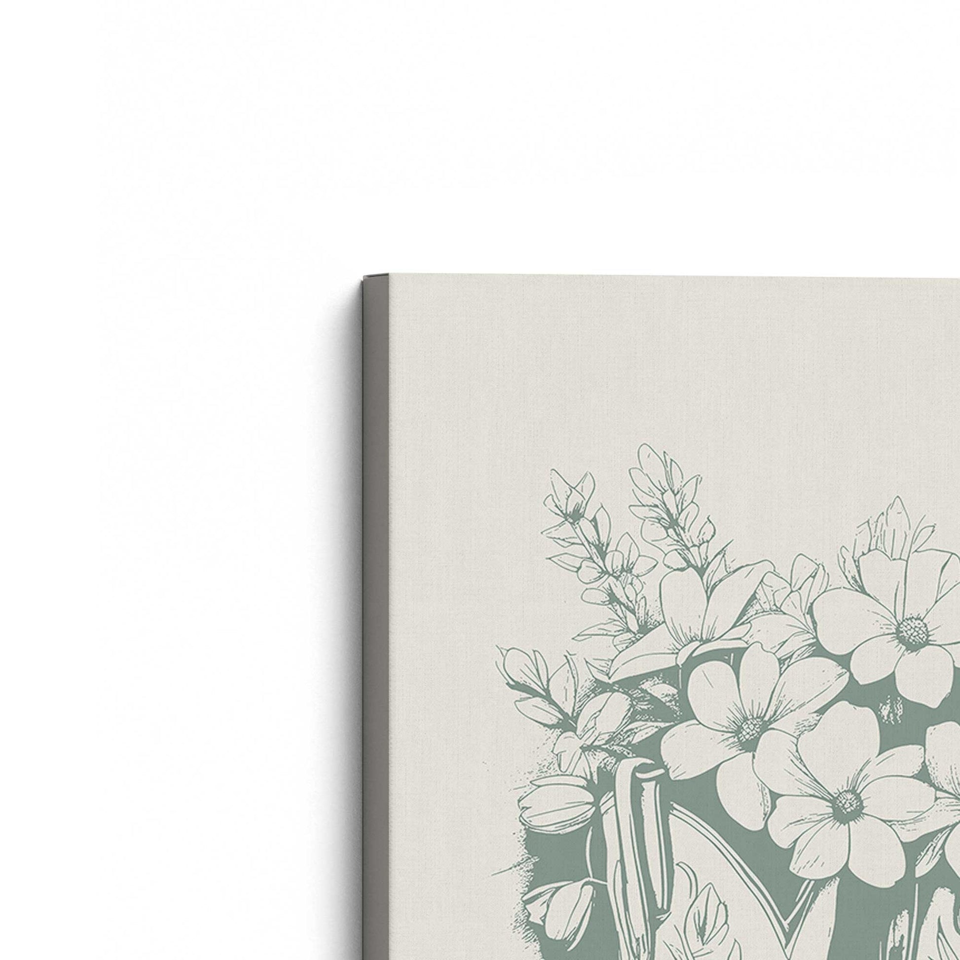 [Color:Stretched Canvas], Picture of the corner of the art