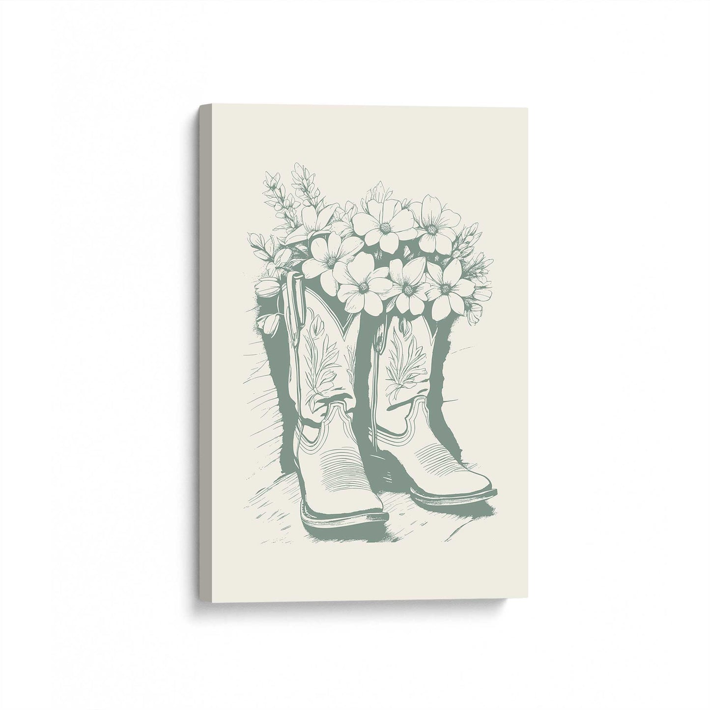 [Color:Stretched Canvas], Picture of art at an angle