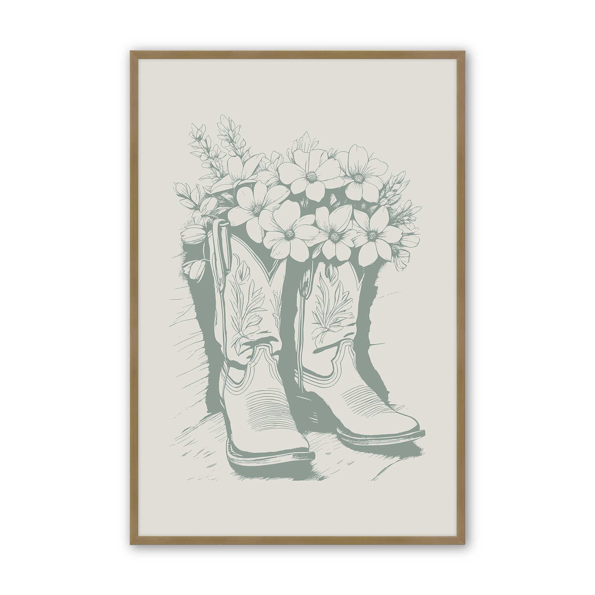 [Color:Weathered Zinc], Picture of art in a Weathered Zinc frame