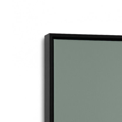 [Color:Satin Black], Picture of art in a Satin Black frame at an angle