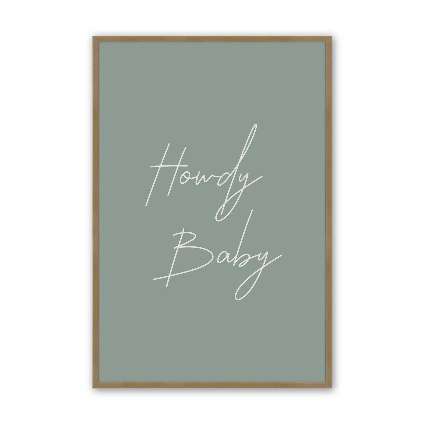 [Color:Brushed Gold], Picture of art in a Brushed Gold frame