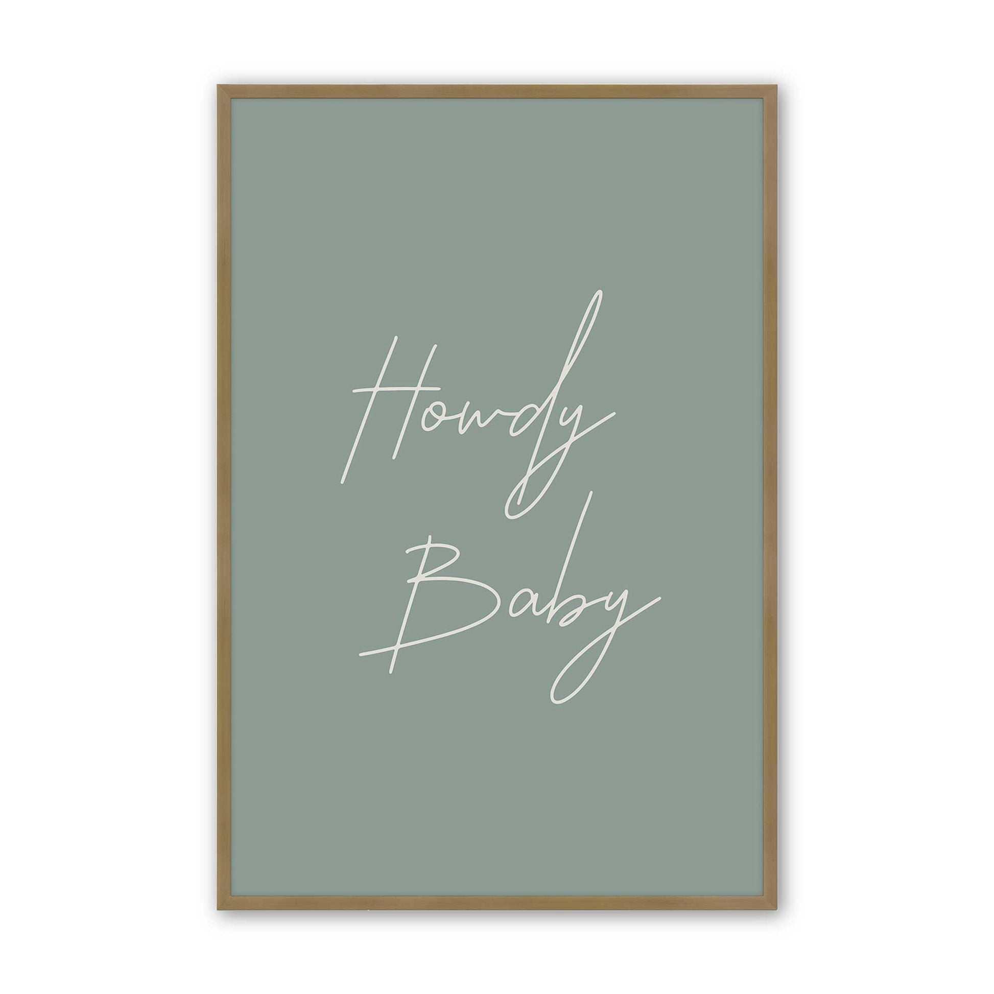 [Color:Brushed Gold], Picture of art in a Brushed Gold frame