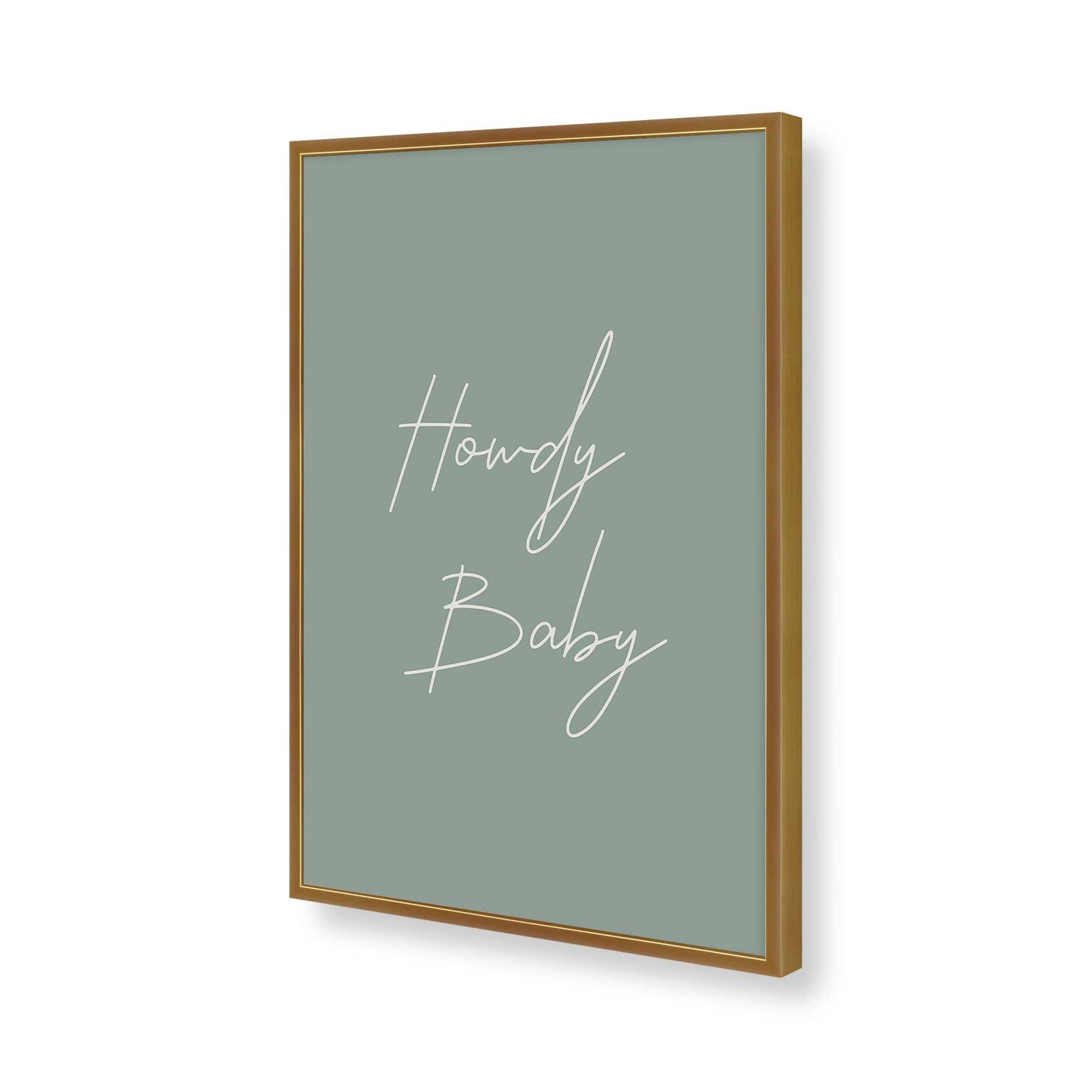 [Color:Polished Gold], Picture of art in a Polished Gold frame of the corner