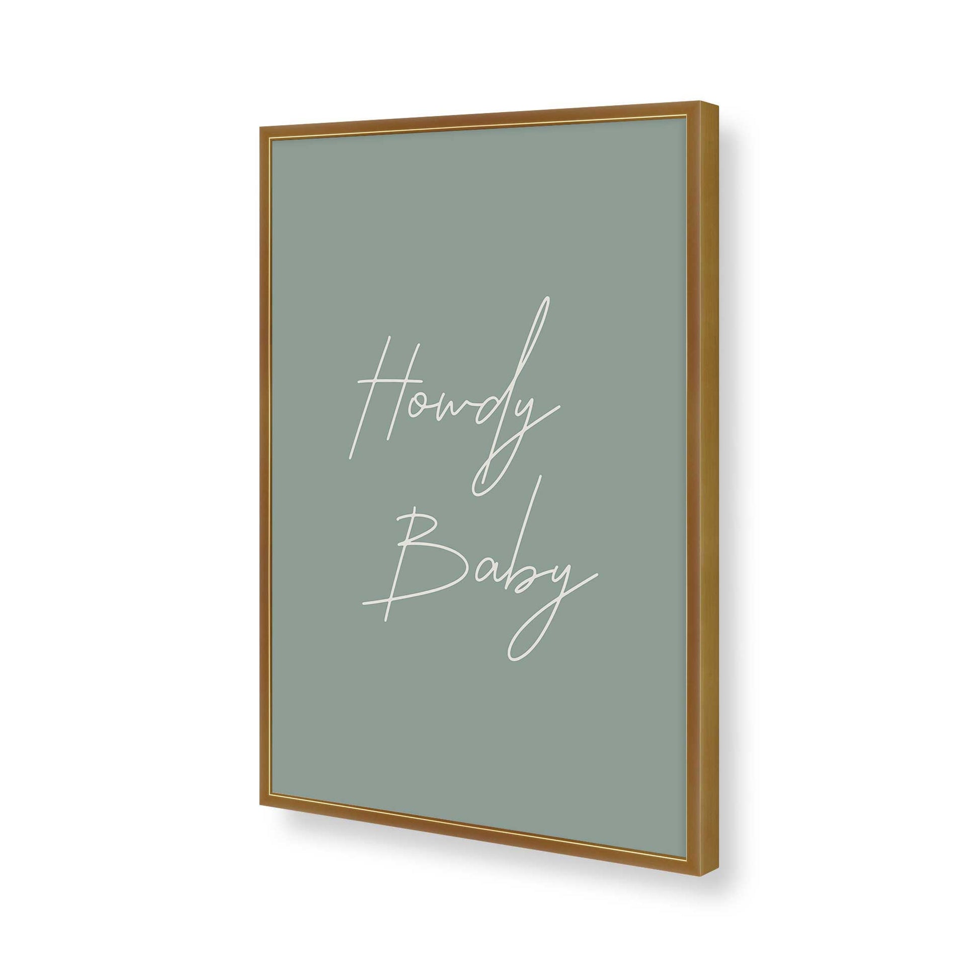 [Color:Polished Gold], Picture of art in a Polished Gold frame of the corner