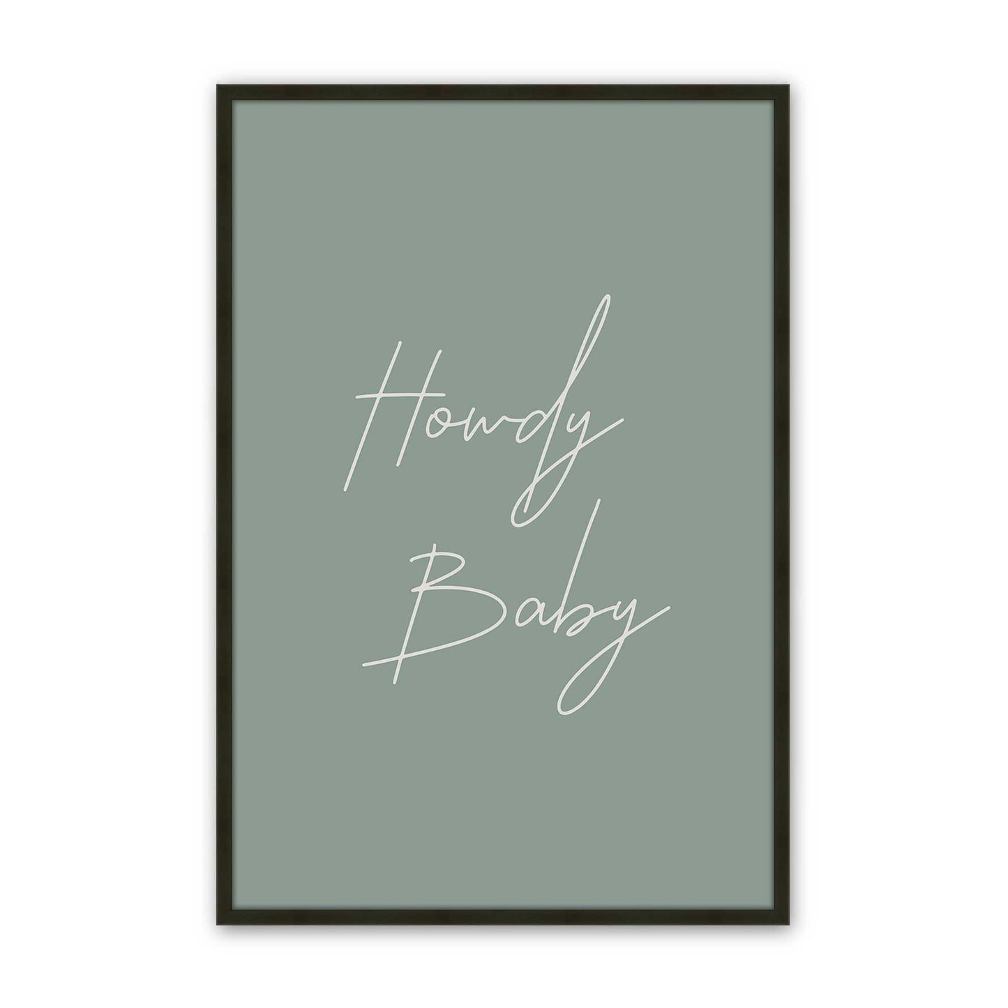 [Color:Satin Black], Picture of art in a Satin Black frame