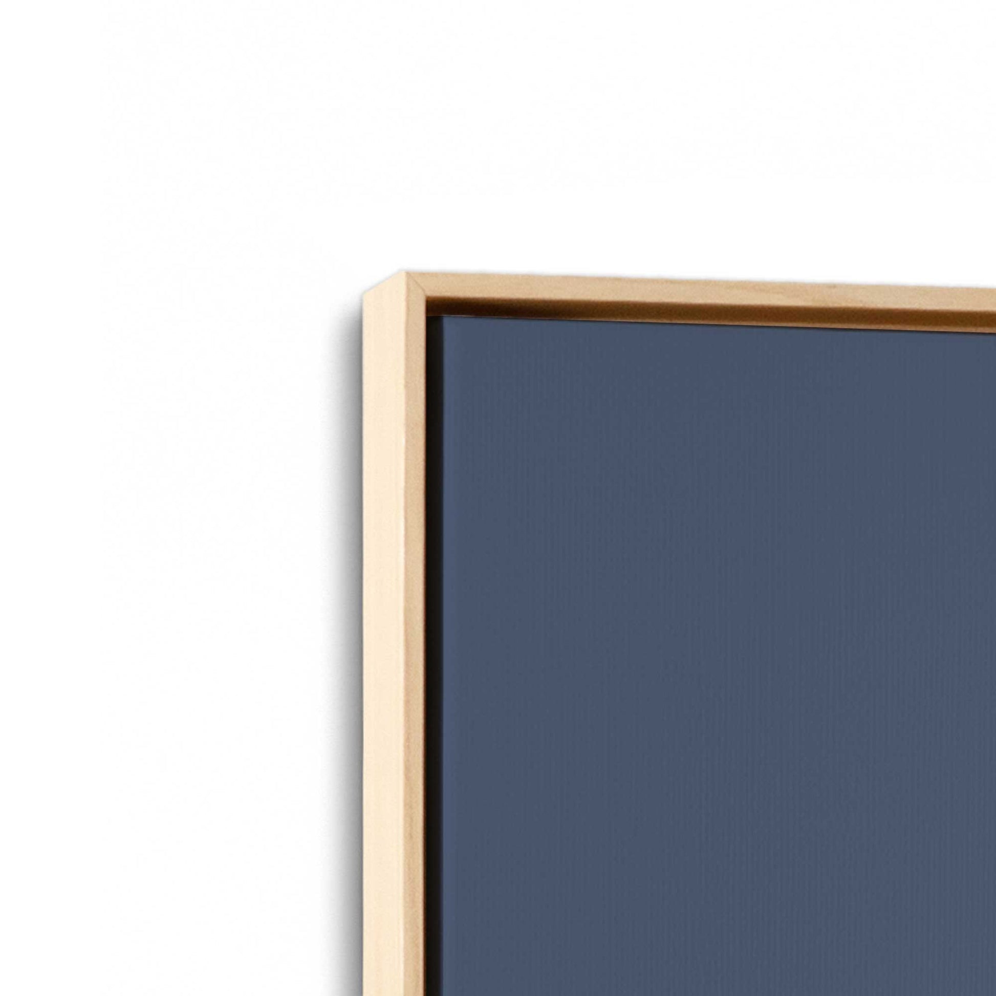 [Color:American Maple], Picture of art in a American Maple frame at an angle