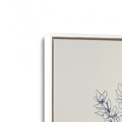 [Color:Opaque White], Picture of art in a White frame at an angle