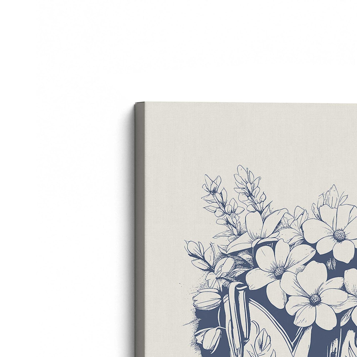 [Color:Stretched Canvas], Picture of the corner of the art