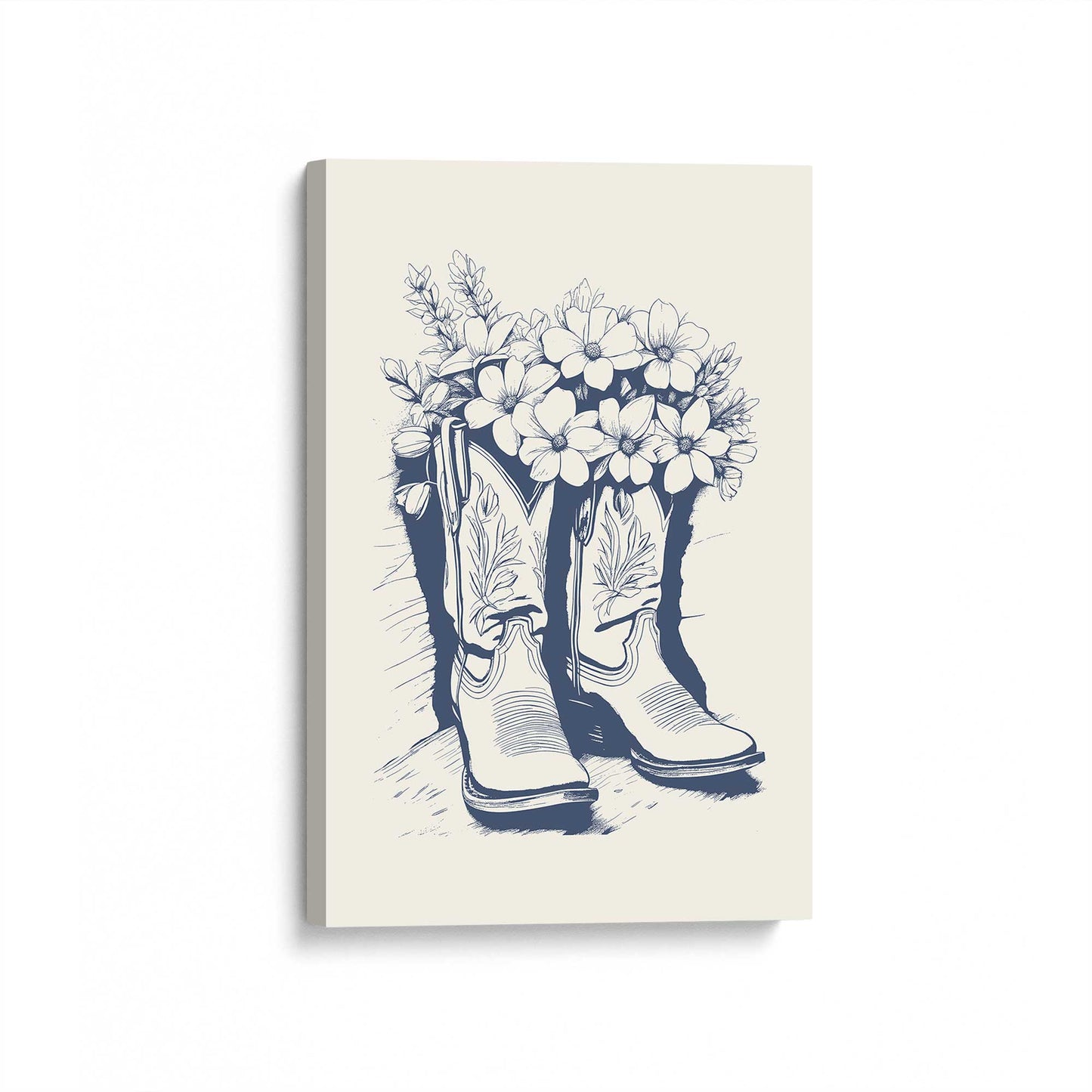 [Color:Stretched Canvas], Picture of art at an angle