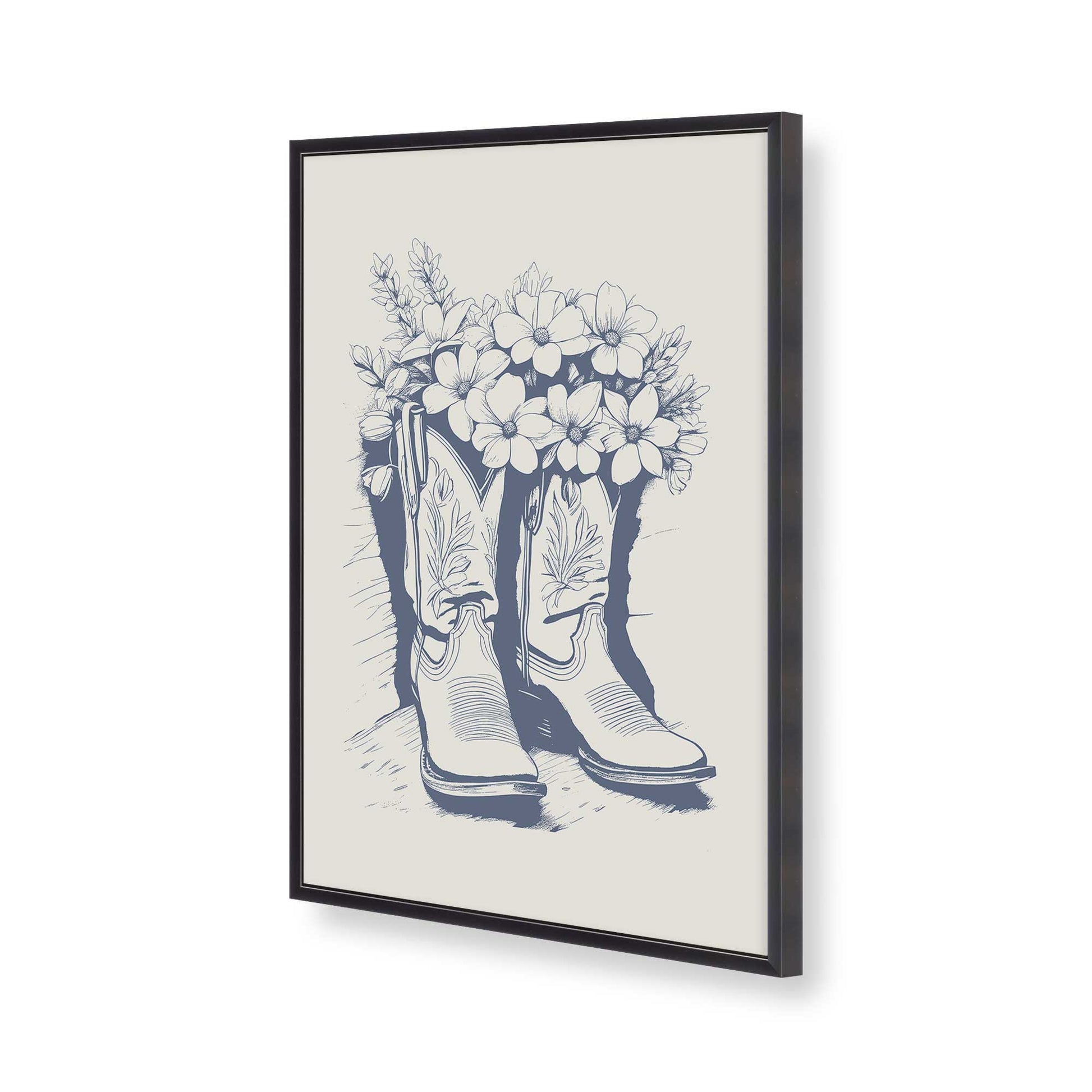 [Color:Weathered Zinc], Picture of art in a Weathered Zinc frame of the corner
