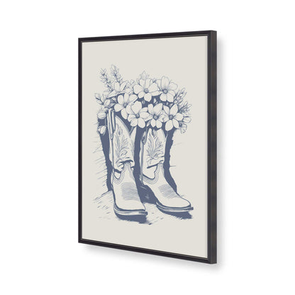 [Color:Weathered Zinc], Picture of art in a Weathered Zinc frame of the corner
