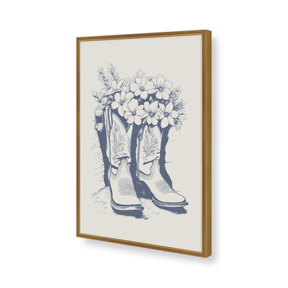 [Color:Polished Gold], Picture of art in a Polished Gold frame of the corner