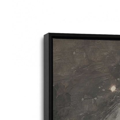 [Color:Satin Black], Picture of art in a Satin Black frame at an angle