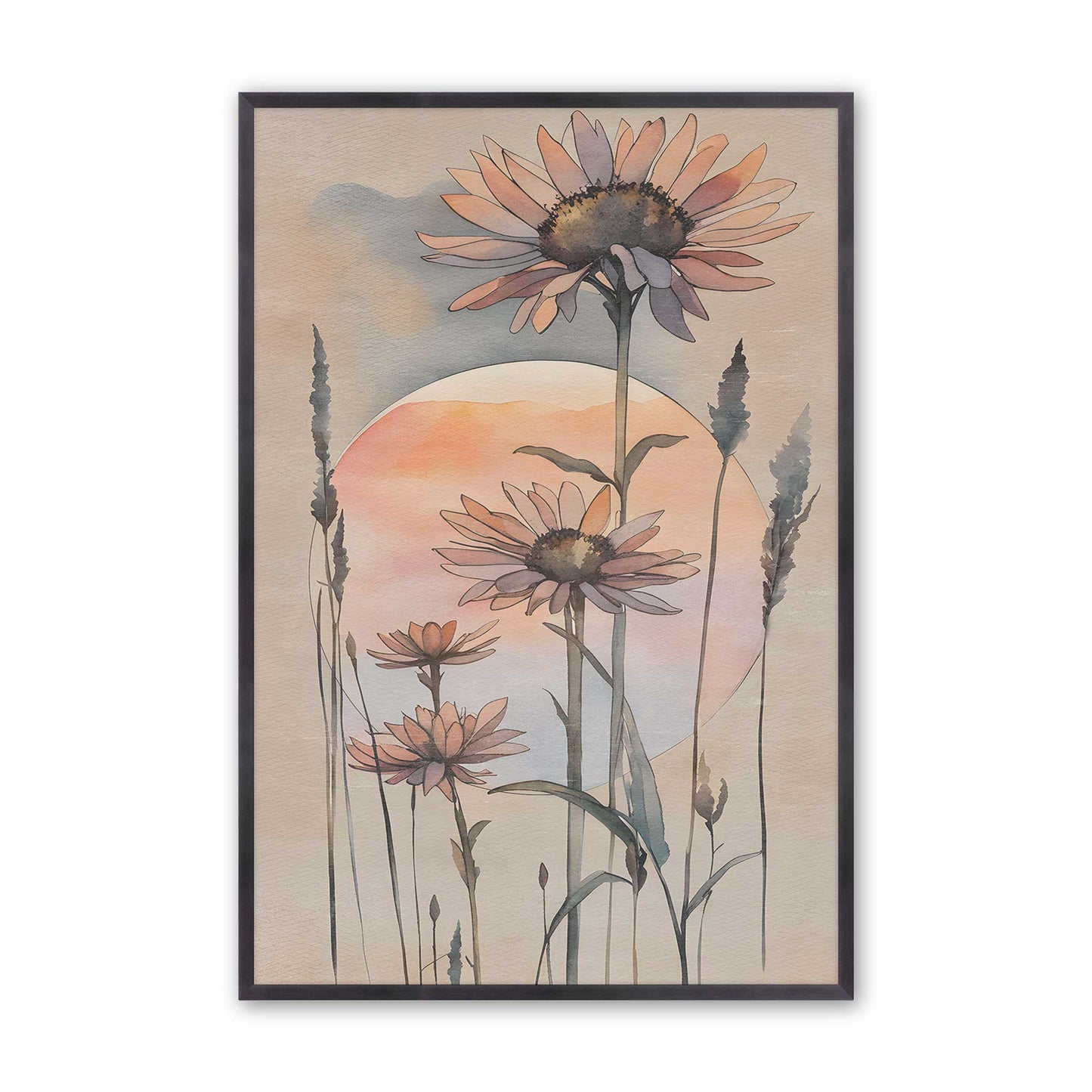 [Color:Weathered Zinc], Picture of art in a Weathered Zinc frame