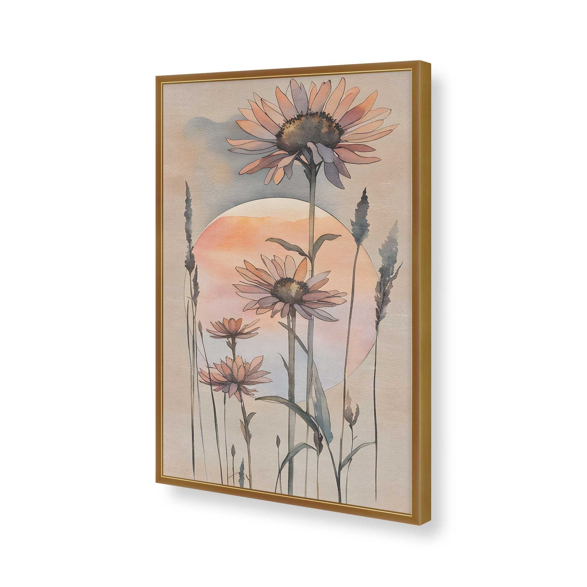 [Color:Polished Gold], Picture of art in a Polished Gold frame of the corner