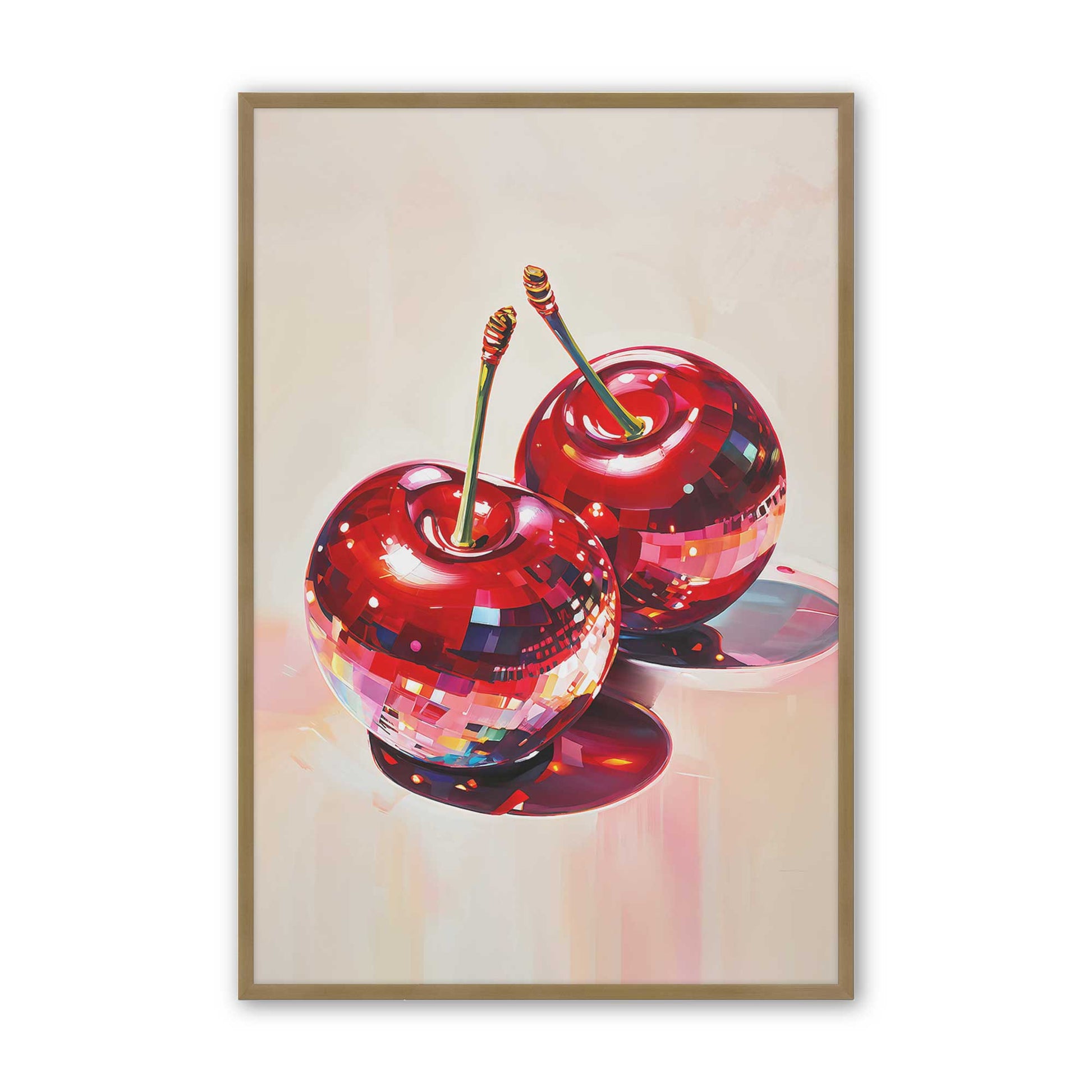 [Color:Brushed Gold], Picture of art in a Brushed Gold frame