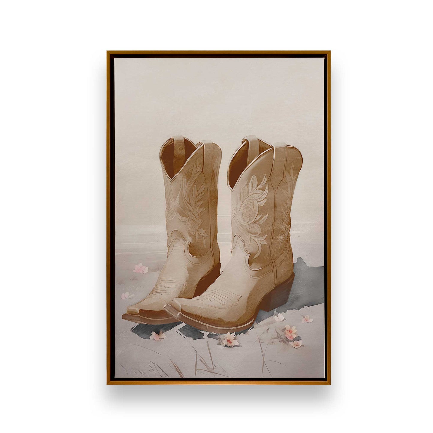 [Color:Polished Gold], Picture of art in a Polished Gold frame