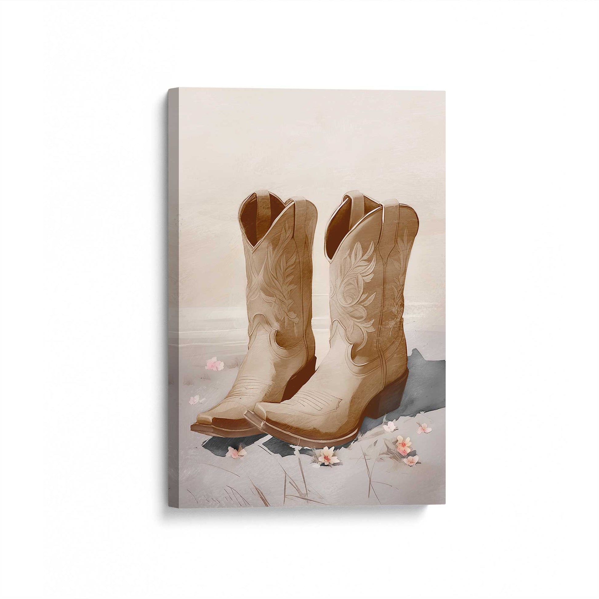 [Color:Stretched Canvas], Picture of art at an angle