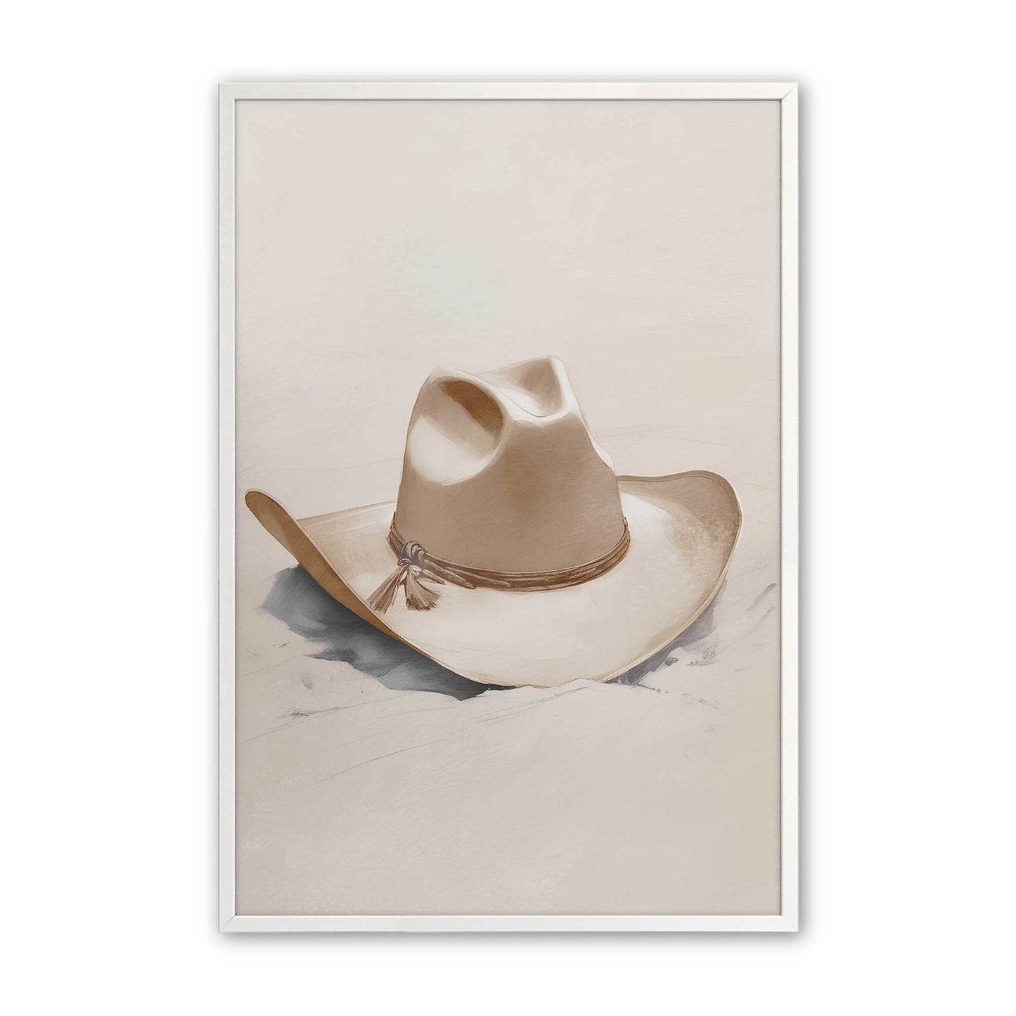 [Color:Opaque White], Picture of art in a Opaque White frame