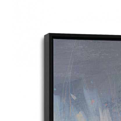 [Color:Satin Black], Picture of art in a Satin Black frame at an angle