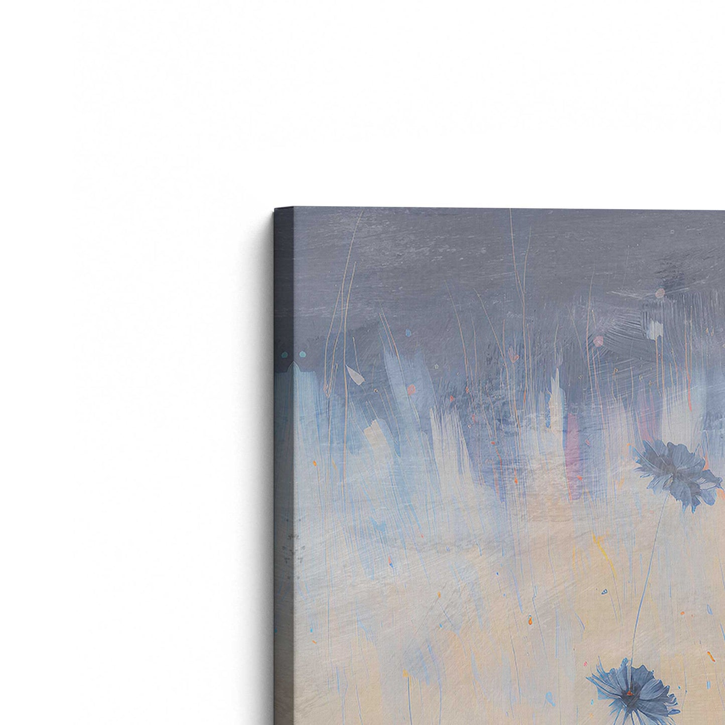 [Color:Stretched Canvas], Picture of the corner of the art