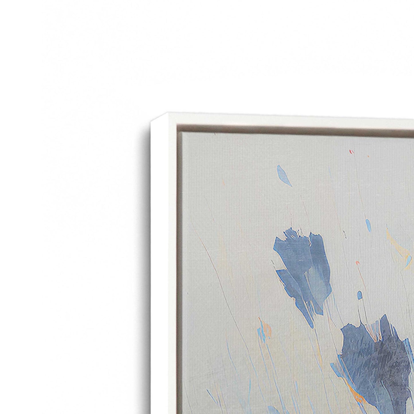 [Color:Opaque White], Picture of art in a White frame at an angle