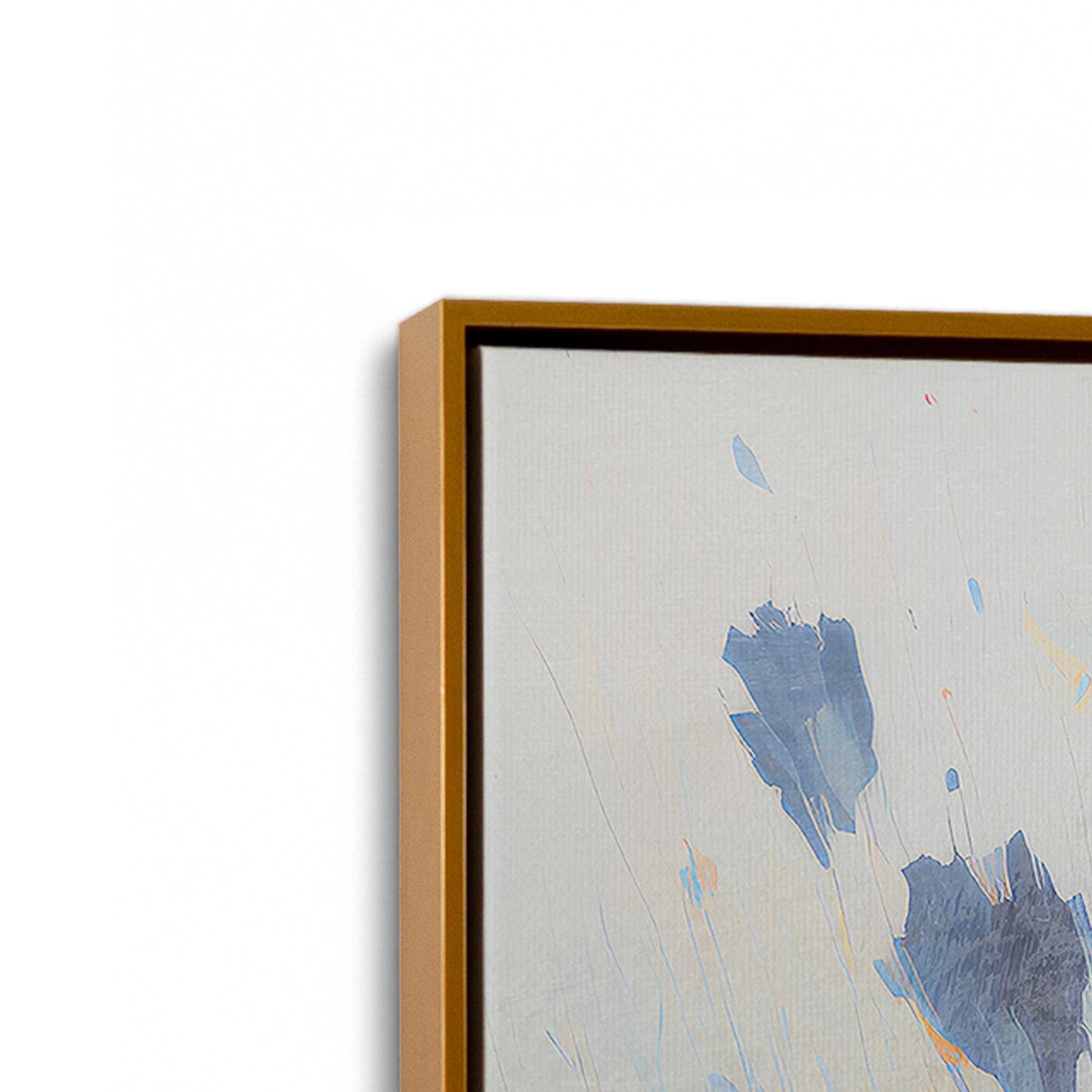 [Color:Polished Gold], Picture of art in a Polished Gold frame at an angle