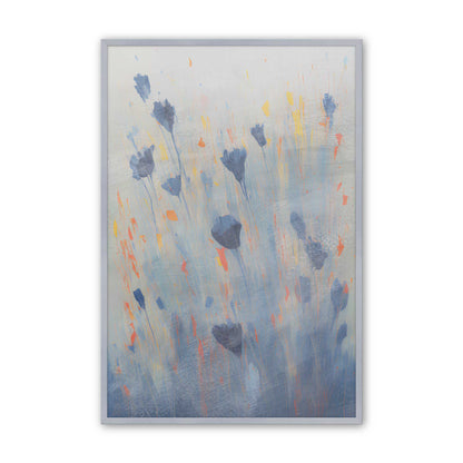 Blue Blooms Rising Set of 3 Art Prints