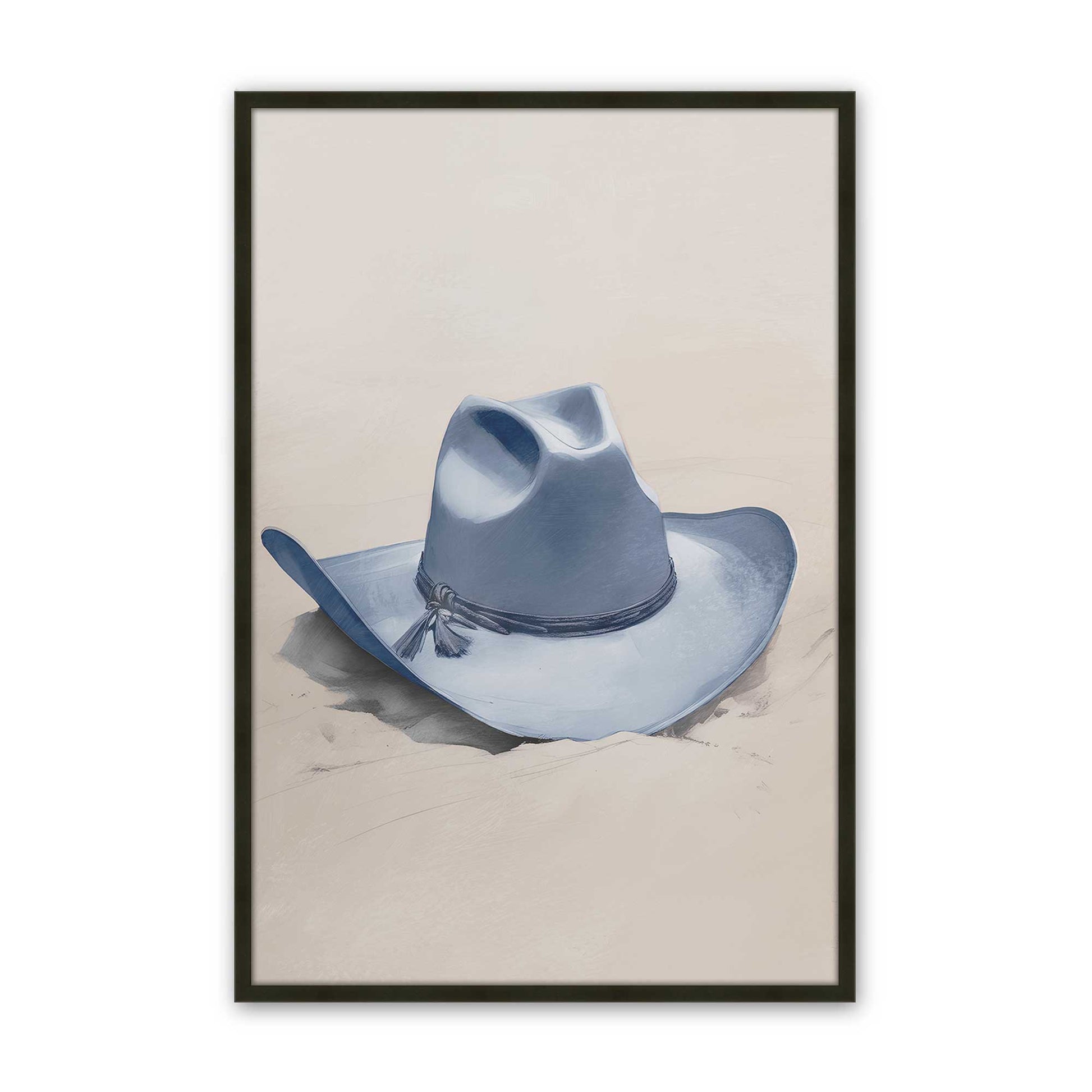 [Color:Satin Black], Picture of art in a Satin Black frame
