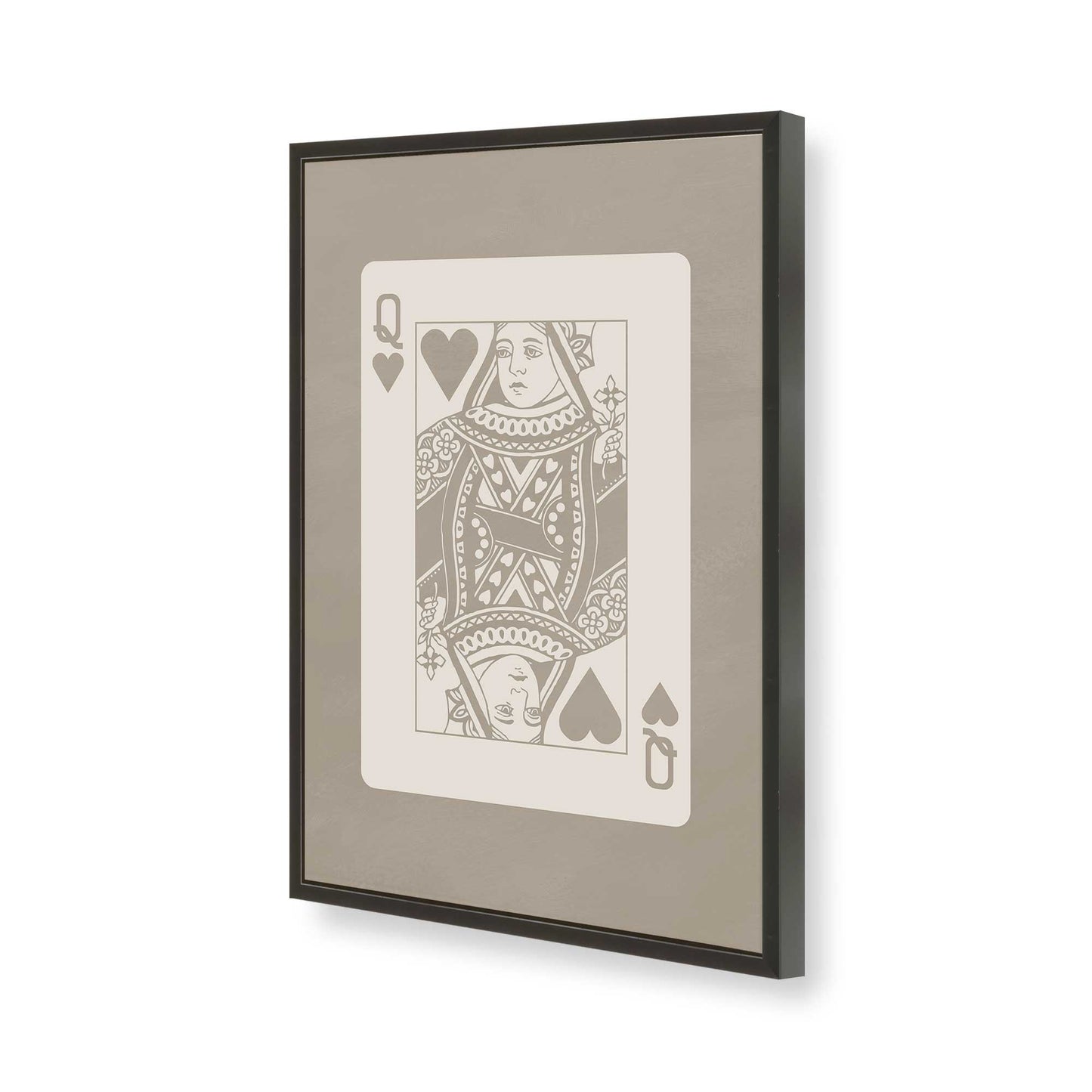 [Color:Satin Black], Picture of art in a Satin Black frame of the corner