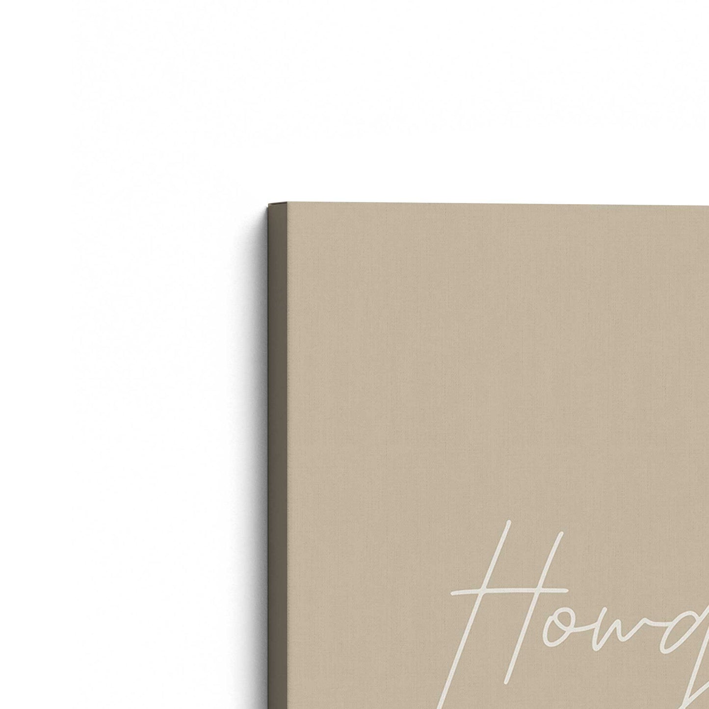 [Color:Stretched Canvas], Picture of the corner of the art