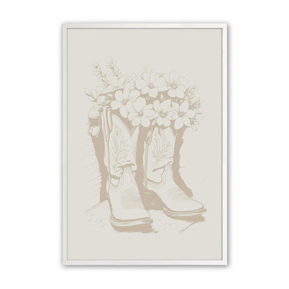 Tan Cowboy Trio Set of 3 Art Prints
