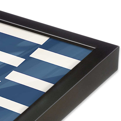 [Color:Weathered Zinc], Picture of art in a Weathered Zinc frame at an angle