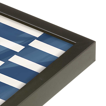 [Color:Satin Black], Picture of art in a Satin Black frame at an angle