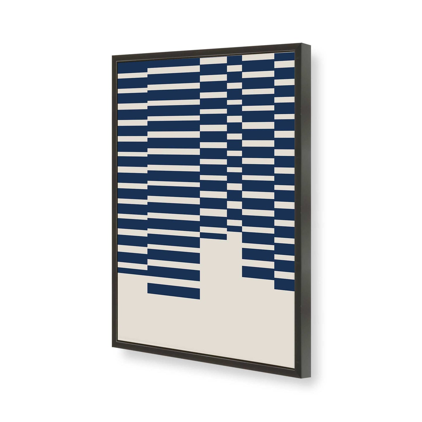 [Color:Satin Black], Picture of art in a Satin Black frame of the corner