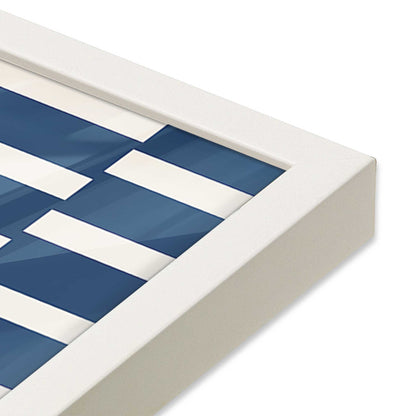 [Color:Opaque White], Picture of art in a Opaque White frame at an angle