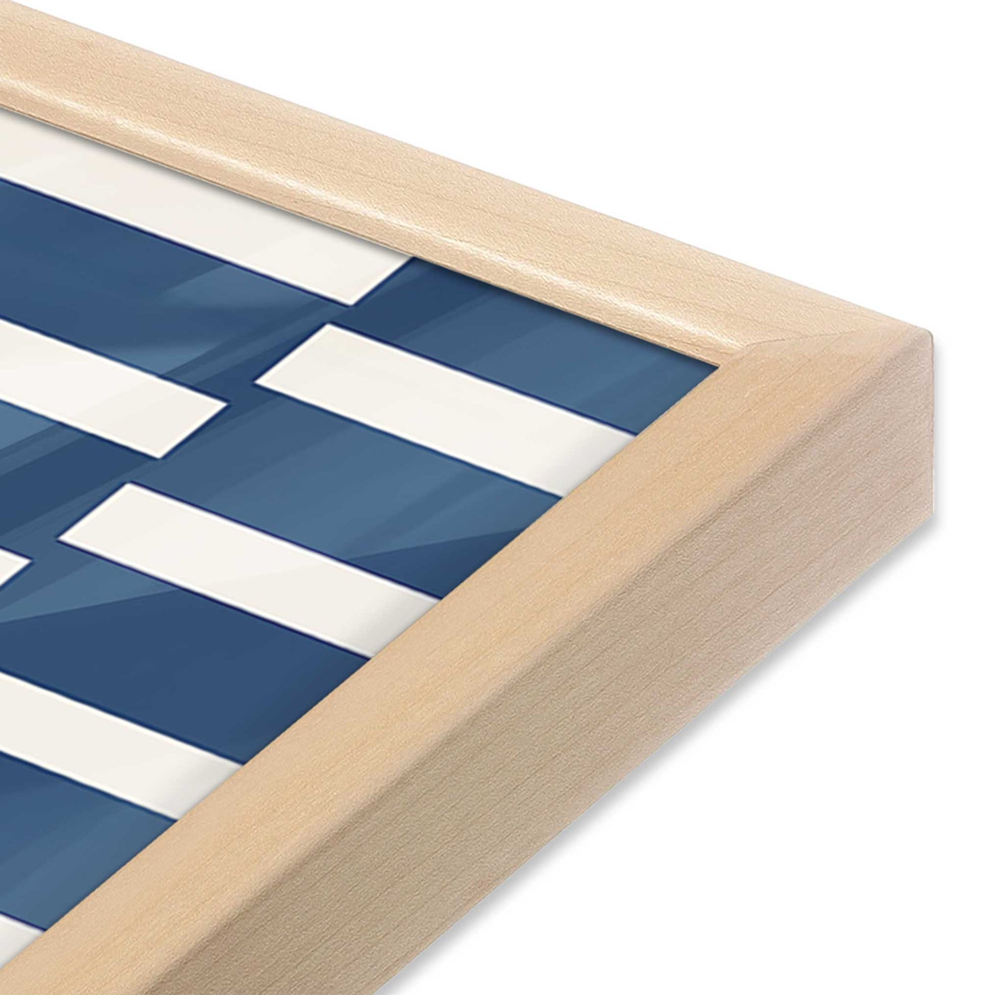 [Color:Raw Maple], Picture of art in a Raw Maple frame at an angle