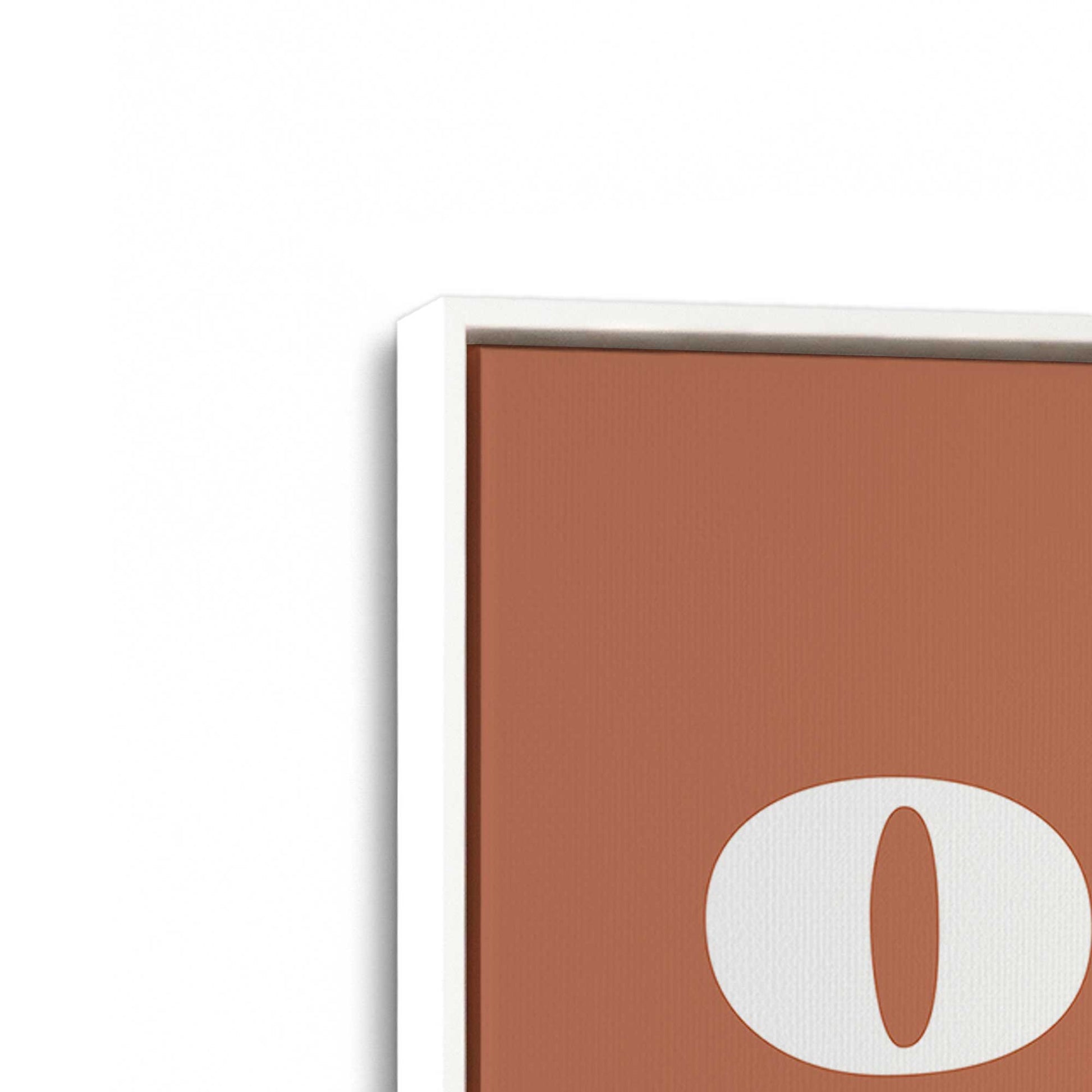 [Color:Opaque White], Picture of art in a White frame at an angle